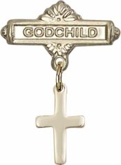 Cross Baby Badge
