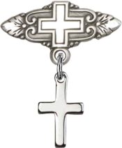 Cross Baby Badge