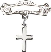 Cross Baby Badge