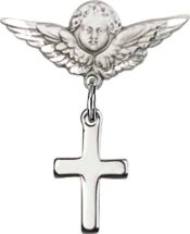 Cross Baby Badge