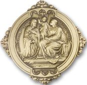 Gold Finish Holy Family Visor Clip