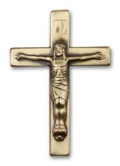 Gold Finish Crucifix Visor Clip
