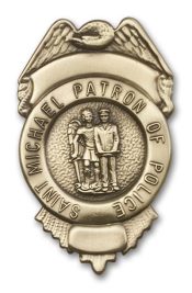Gold Finish St Michael Police Visor Clip