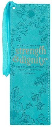 Strength And Dignity Faux Leather Proverbs 31:25
