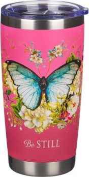 Be Still Stainless Steel Travel Tumbler Psalm 46:10