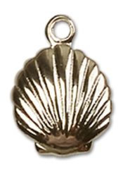 14kt Gold Shell Medal