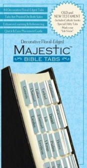Majestic Bible Tabs Decorative Floral Edges