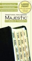 Majestic Bible Tabs Traditional Large Print