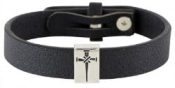 Cross Of Nails Leather Cuff (Bracelet/Wristband)