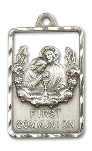 Sterling Silver Communion First Reconciliation Medal - Christian ...