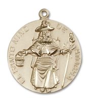 14kt Gold Saint Niño de Atocha Medal
