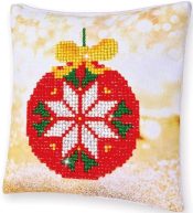 Diamond Dotz Red Bauble Pillow