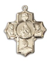 14kt Gold Polish 5-Way Medal