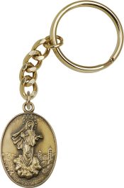 Gold Oxide Medjugorje Keychain