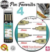 Pigma Micro Pen Favorites Kit 4