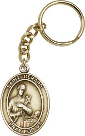 Gold Oxide Saint Gerard Keychain