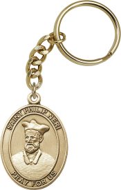 Gold Oxide Saint Philip Neri Keychain