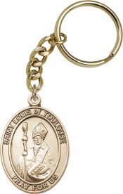 Gold Oxide Saint Louis Keychain