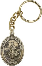 Gold Oxide Lord Is My Shepherd Keychain