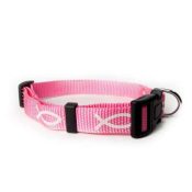 Pink Non Padded Ichthus Collar Large
