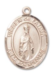 14kt Gold Virgen de Fatima Medal