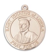 14kt Gold Saint Ignatius of Loyola Medal