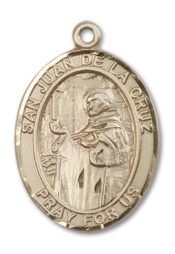 14kt Gold Filled San Juan de la Cruz Pendant on an 24-inch Gold Filled Heavy Curb Chain