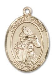 14kt Gold Saint Isaiah Medal