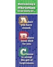 Becoming A Christian Bookmarks Box Of 25