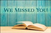 We Missed You Psalm 133:1 KJV