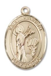 14kt Gold Saint Kenneth Medal