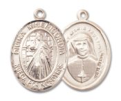 14kt Gold Filled Divina Misericordia Pendant on an 24-inch Gold Filled Heavy Curb Chain