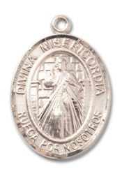 14kt Gold Divina Misericordia Medal