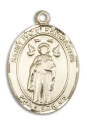 14kt Gold Saint Ivo Medal