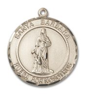 14kt Gold Santa Barbara Medal