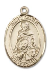 14kt Gold Saint Daniel Medal