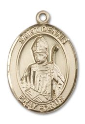 14kt Gold Saint Dennis Medal