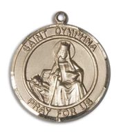 14kt Gold Saint Dymphna Medal