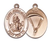 14kt Gold Saint Joan of Arc Paratrooper Medal