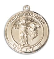 14kt Gold Scapular Medal