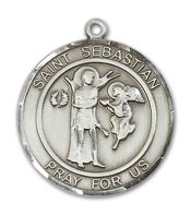 Sterling Silver Scapular Pendant on an 18-inch Sterling Silver Light Curb Chain