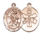 14kt Gold Guardian Angel EMT Medal
