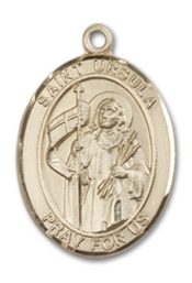 14kt Gold Saint Ursula Medal