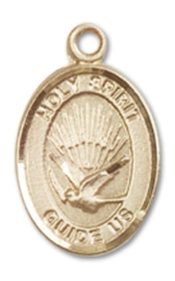 14kt Gold Filled Holy Spirit Pendant on an 18-inch Gold Filled Light Curb Chain