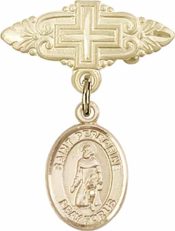 St. Peregrine Laziosi Baby Badge