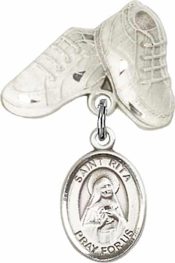 St. Rita of Cascia Baby Badge