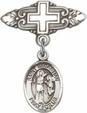 St. Sebastian Baby Badge