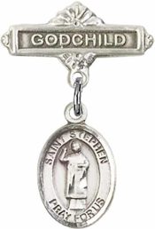 St. Stephen the Martyr Baby Badge