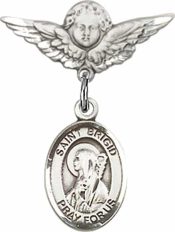 St. Brigid of Ireland Baby Badge