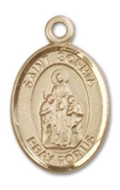 14kt Gold Saint Sophia Medal